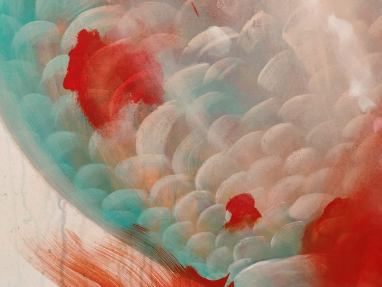 深堀隆介「緋照」接写