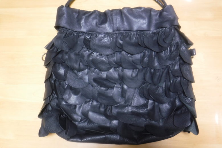 本革かばんアイロン後