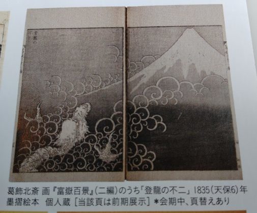 葛飾北斎「富嶽百景」の「登龍の不二」