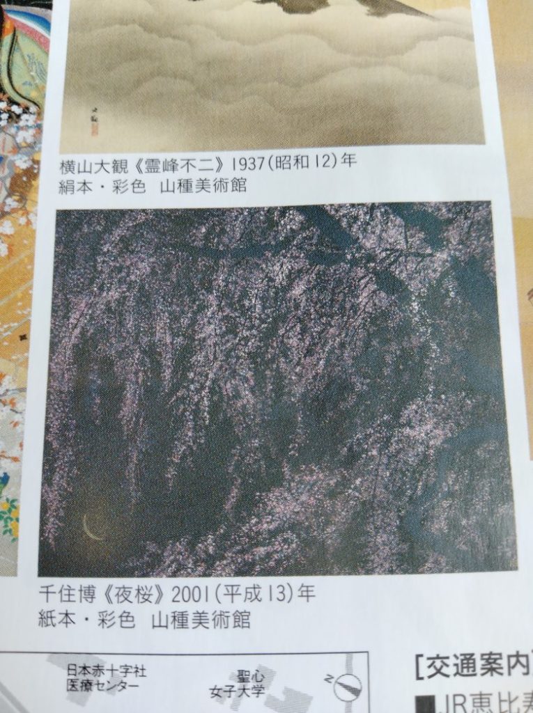 千住博「夜桜」＠山種美術館
