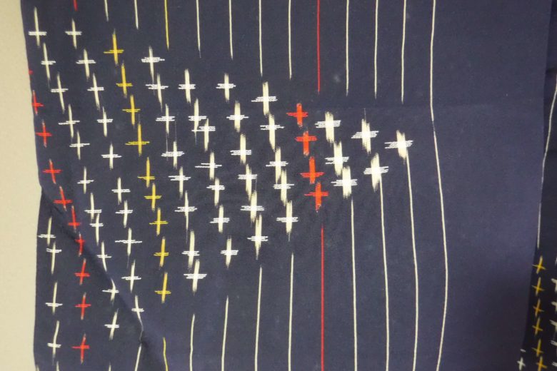 着物袖のカビ（アップ）