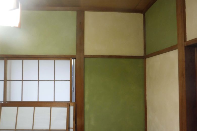 完成後の漆喰壁