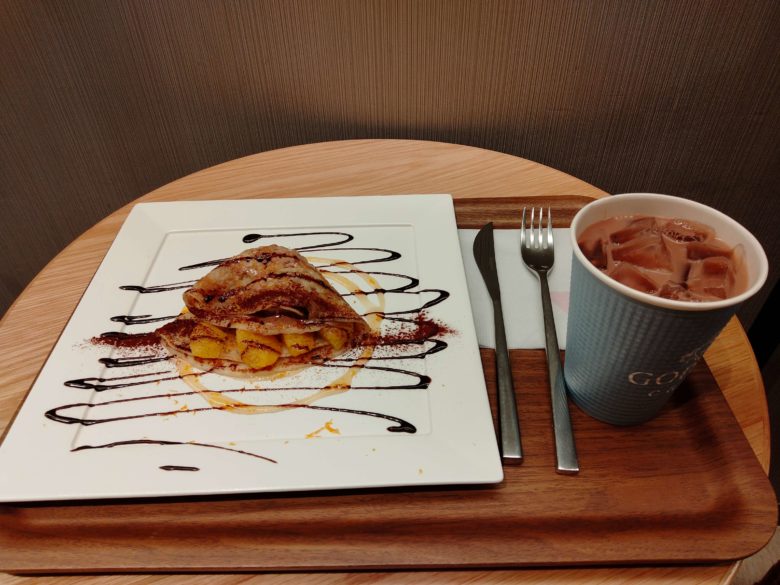 GODIVA café Tokyoクレープ